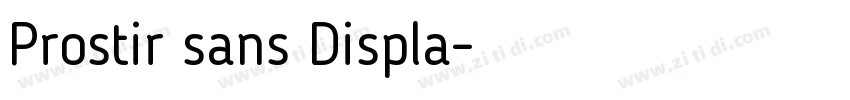 Prostir sans Displa字体转换
